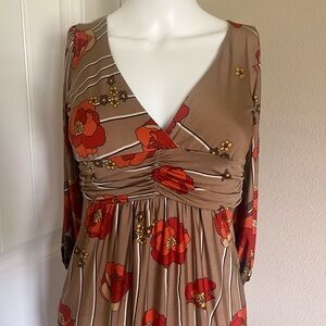 VINTAGE 60s/70s boho mini dress